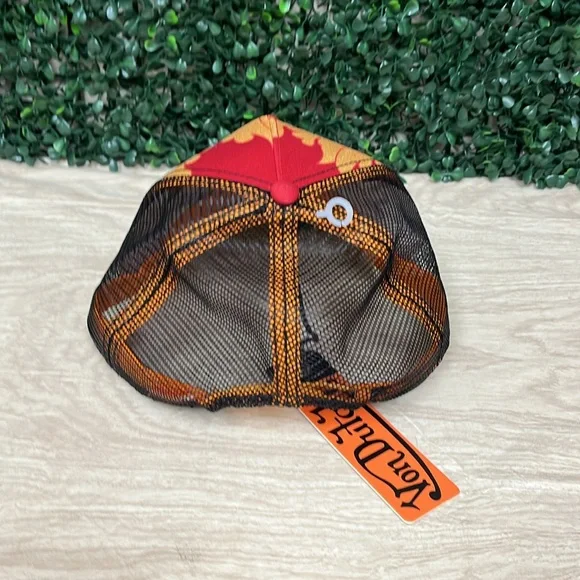 VON DUTCH CITY OF ANGELS RED YELLOW TRUCKER HAT - Picture 4 of 9